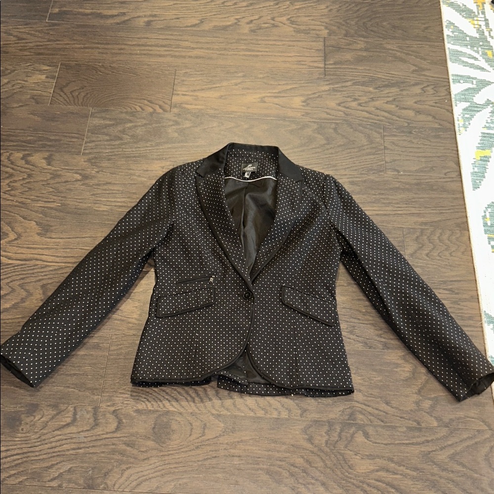 Adrianna Papell Black and White Polka Dot Jacket